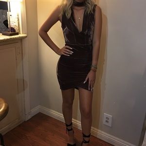 Velvet mini dress!